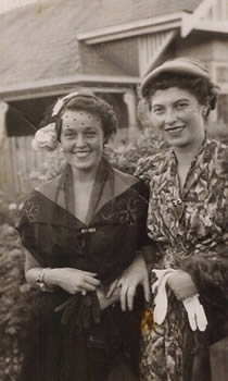 Herta and Erica in Australia, 1950
